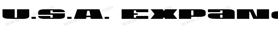U.S.A. Expanded字体转换